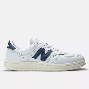 New Balance Unisex T500 Sneakers White and Vintage Indigo M9/W10.5